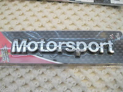 Motorsport Stick-On Emblem Part #IP-3003 Motorsport-Brand New Factory Sealed!