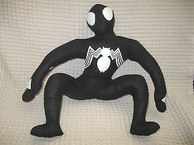 Classic 18" Black Spider-Man Plush Doll Soft Stuffed Figure DC Comics-New w/Tags