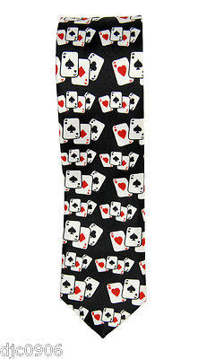 Unisex Black with White Mustaches Neck tie 56" L x 2" W-Mustache Neckwear Tie