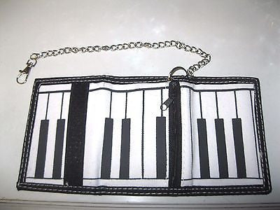 PIANO KEYBOARD PIANO KEYS Wallet Unisex Men's 4.5" x 3" W-New in Package!