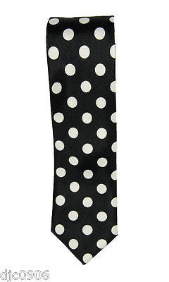 Unisex Black and White Zing Zang Stripes Neck tie 56" L x 2" W-Stripped Tie-New