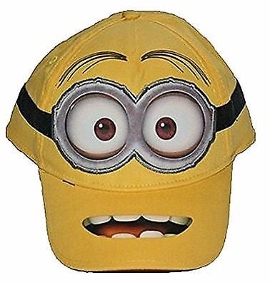 Despicable Me 2 Minion Embriordered Stuart Adjustable Baseball Cap Snapback Hat