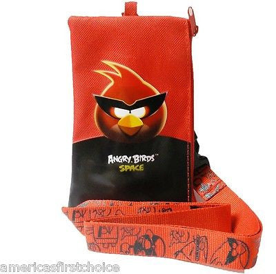 ANGRY BIRDS RED LANYARD WITH DETACHABLE COIN POUCH/WALLET/PURSE BY ROVIO-NEW
