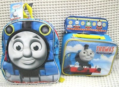 Thomas the Train 12" Backpack by Hit Entertainment + matching lunch box combo