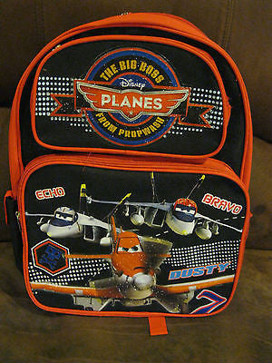 DISNEY PLANES 16" THE BIG BOSS FROM PROPWASH WITH ECHO,BRAVO& DUSTY BACKPACK!!