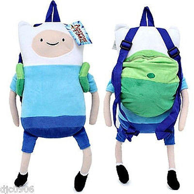 Adventure Time Finn Mertens 19"-21" Plush Backpack Tote- NEW with Tags Licensed!