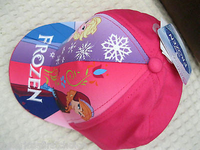 Disney Kids Girls Boys Frozen Elsa & Anna Kids Adjustable Baseball Cap/Hat-New!