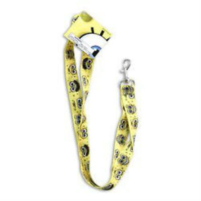 SpiongeBob Funny Faces Yellow 15" lanyard-sponge bob lanyard-New With Tags!!!