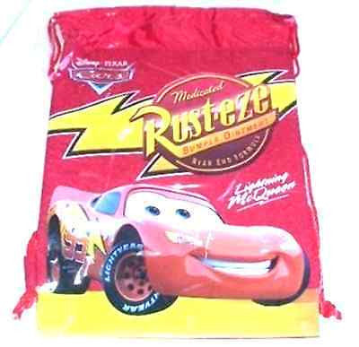 DISNEY LIGHTNING MCQUEEN MEDICATED RUST-EZE DRAWSTRING BAG TRAVEL BACKPACK-NEW!