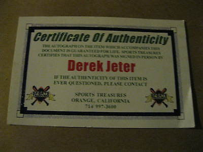 Derek Jeter Autographed Photograph Matted and Framed-Jeter Auto with COA!