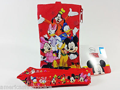 DISNEY MICKEY MOUSE&FRIENDS LANYARD WITH DETACHABLE COIN POUCH/WALLET/PURSE-NEW