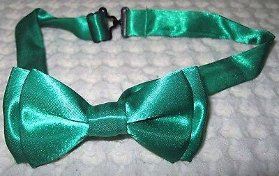 Kids Boys Girls Children Forest Dark Green Adjustable Bow Tie Bowtie-New in Box!