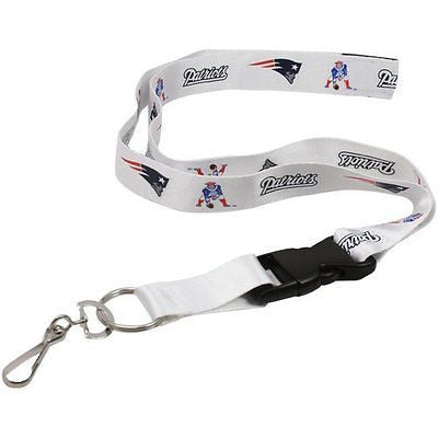 Patriots Navy Blue Licensed NFL Keychain/ID Holder Detachable Lanyard-Brand New!