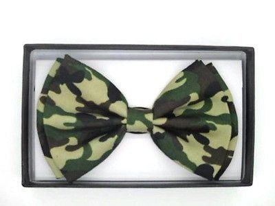 GREEN CAMOFLAGE TUXEDO ADJUSTABLE  BOW TIE BOWTIE-NEW IN GIFT BOX!CAMO BOW TIE