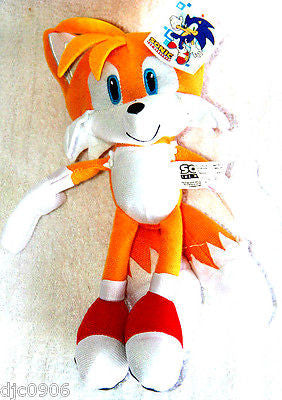 Sonic the Hedgehog Large Tails Plush 14"-16 Yellow Plush Doll-New with tags!