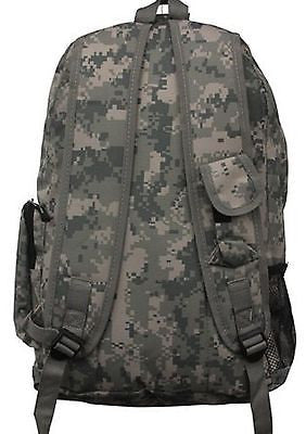 TRACK GRAY CAMO CAMOUFLAGE MILITARY 16" DIGITAL CAMO BACKPACK BOOK BAG-NEW