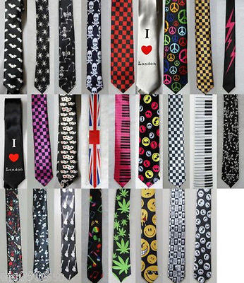 Multi Color Musical Symbols & Notes Unisex Men's Tie Necktie 56" Lx 2 " Wide-V2