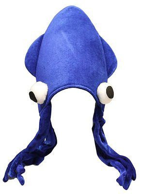 Black Squid Octopus Novelty Halloween Hat Adult Fun Silly Hat Cap-Brand New!