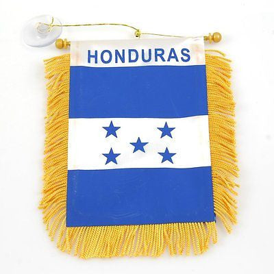 Honduras Flag Honduras Mini Banner-Honduras Mini Flag with Suction Cup-Brand New