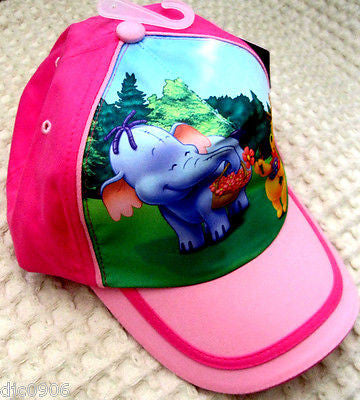 Disney Winnie the Pooh Screen Print  Boys Girls Pink Baseball Cap-New with Tags!