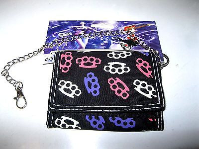 Multi-Color Brass Knuckles Wallet Unisex Men's 4.5" x 3" W-New in Package!