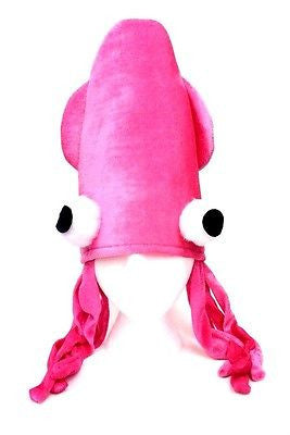 Hot Pink Squid Octopus Novelty Halloween Hat Adult Fun Silly-Brand New!