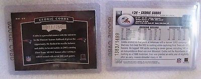 Chris Weinke RC 2002 Rookies&Stars Dress for Success Dual Patch#/400-Panthers