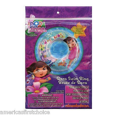 Dora the Explorer  20" Beach Swim Ring by Nick Jr./Nickelodeon-New in Package!