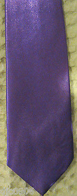 Solid Prune Light Purple Silk Texture Unisex Men's Tie Necktie 57" Lx3" W-New!