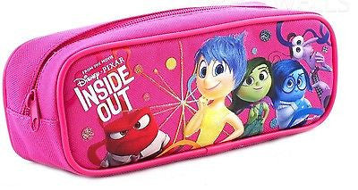 INSIDE OUT PINK PENCIL CASE WITH DISGUIST,FEAR,SADNESS,JOY,& ANGER-BRAND NEW!