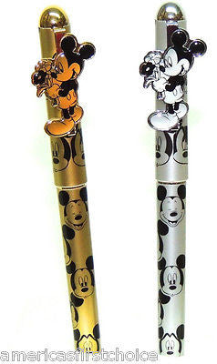 MICKEY MOUSE GOLD COLLECTOR'S PEN+MICKEY MOUSE SILVER COLLECTOR'S PEN COMBO-NEW