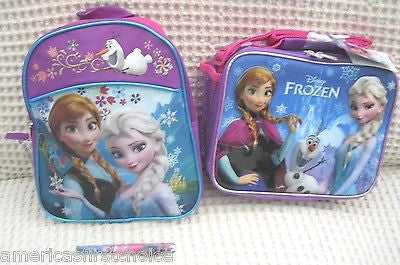 Walt Disney Frozen Anna Elsa Olaf 16" Adjustable Strap Backpack-Brand New w/Tag