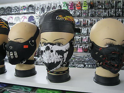 Spike Spiked Black Mask Motorcycle Goth Punk Bondage PaintBall Gothic Metal-New!