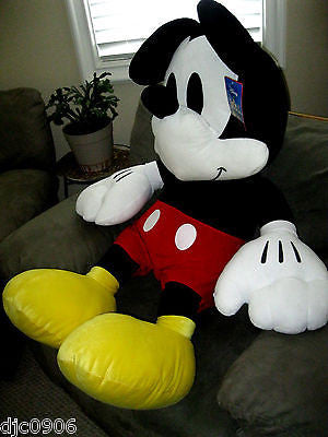 Walt Disney 34" Jumbo Mickey Mouse Plush Stuffed Animal Toy-New with Tags!