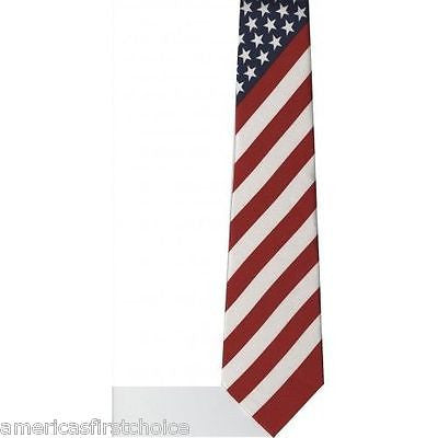 US Patriotic American Flag Red,White,Blue Unisex Men's Tie Necktie 57"Lx 3"W-VR2