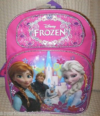 Frozen 16" Rolling Backpack,Lunchbox,Pencil Pouch,4 pc Stationary Set Combo-New!