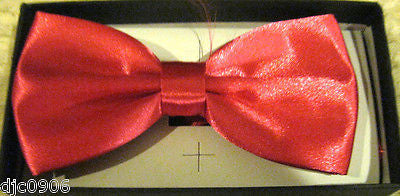 Neon Pink Adjustable Bow Tie & Neon Pink Glittered Adjustable Suspenders Set-New