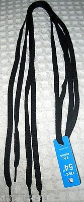 Premium Solid Dark Black Design Rockabilly Punk Shoe laces Shoelaces-New w/Tags!