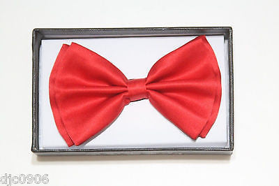 Unisex RED Tuxedo Classic BowTie Neckwear Adjustable Bow Tie-New