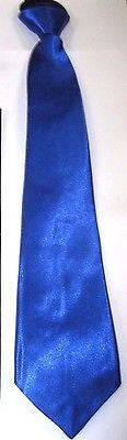 Kid's Teen's Royal Blue Adjustable 14" Pre-tied Perfect Knot Necktie-New!