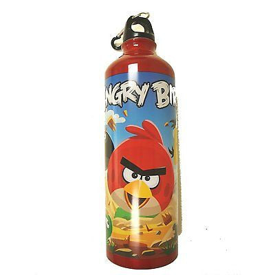 Angry Birds 26 oz Aluminum Water Bottle with Caribiner-Brand New with Tags!