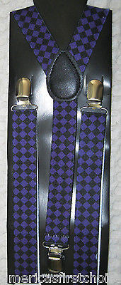 Unisex Black & Pink Leopard Cheetah Print Adjustable Y-Style Back suspenders-New