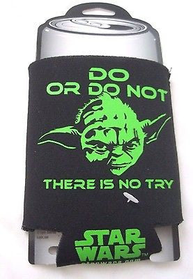 STAR WARS YODA DO OR DO NOT THERE IS NO TRY CAN COOLER COOZIE HUGGIE-BRAND NEW!