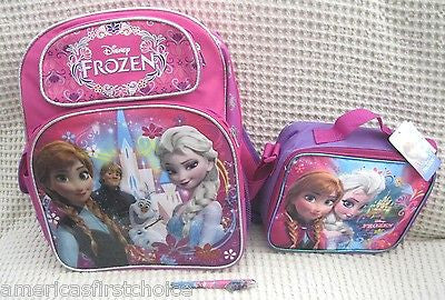 Walt Disney Frozen Anna Elsa Olaf 16" Adjustable Strap Backpack-Brand New w/Tag
