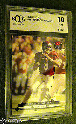 Carson Palmer RC 2003 Fleer Ultra Rookie GEM MINT BECKETT BCCG 10-CINCINNATI QB
