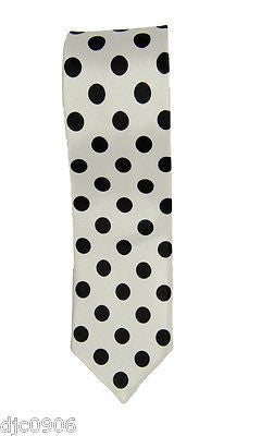 Unisex Black and White Diamonds Checkers Checkered Neck tie 56" L x 2" W-New