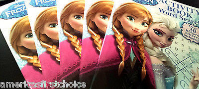 Disney Frozen Anna Elsa Activity Books Word Search Book with a Bonus 30 Stickers