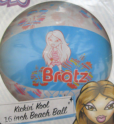 Bratz Cartoon 16" Beach Ball by Fox Television Network/MGA Entertainment-New!