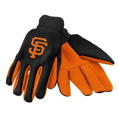 San Francisco Giants two tone Team Logo Licensed MLB Sport Utility Gloves-New