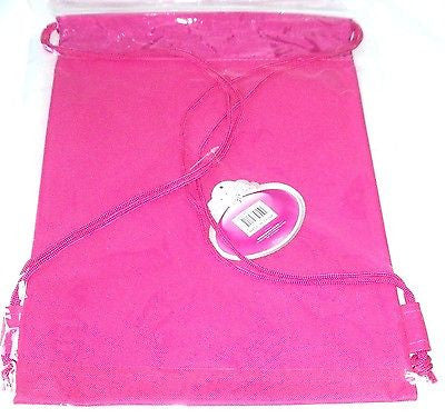 Disney Pink Rapunzel Tangled Licensed Kid's Drawstring Backpack Tote Gym Bag-New